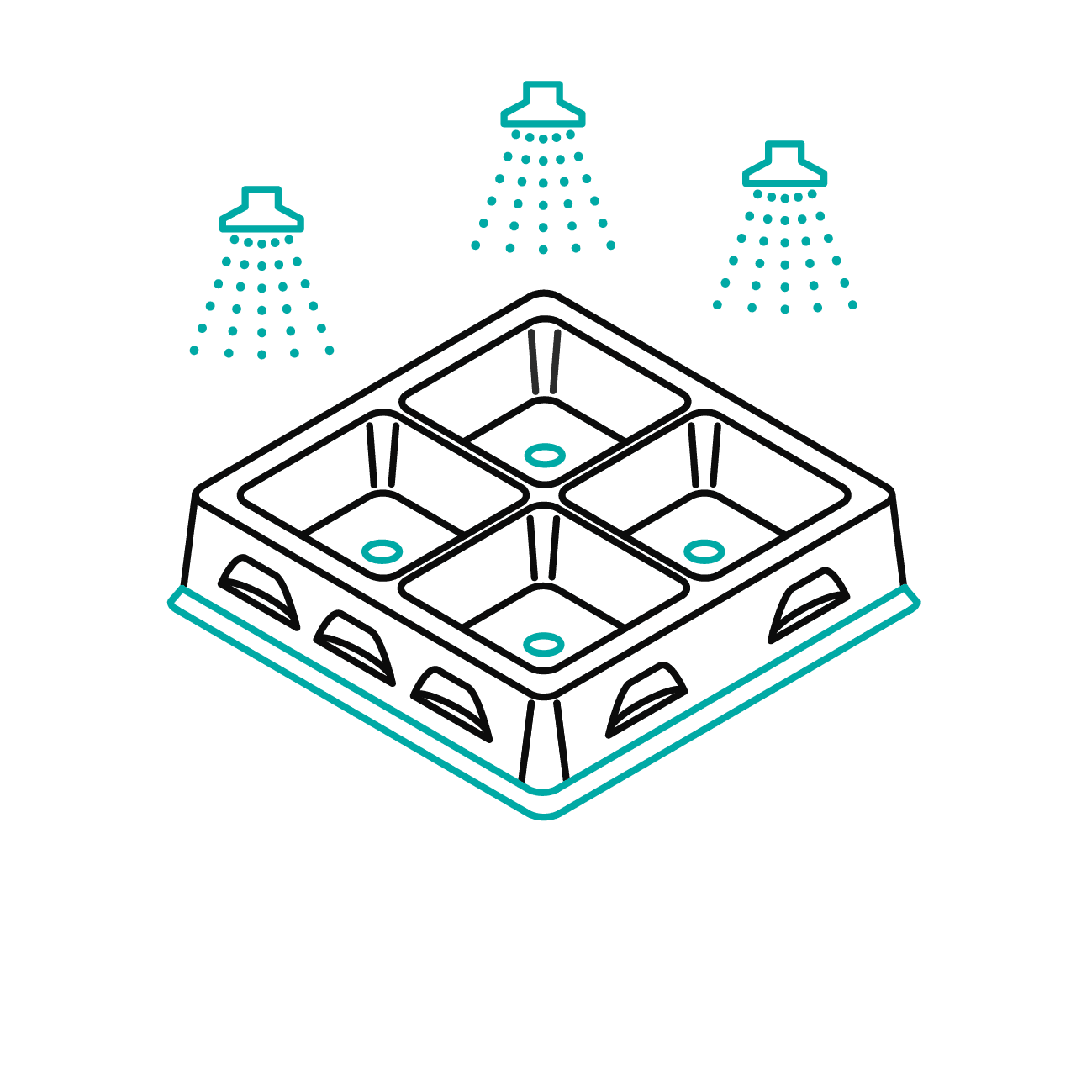 Trays reinigen Mockup