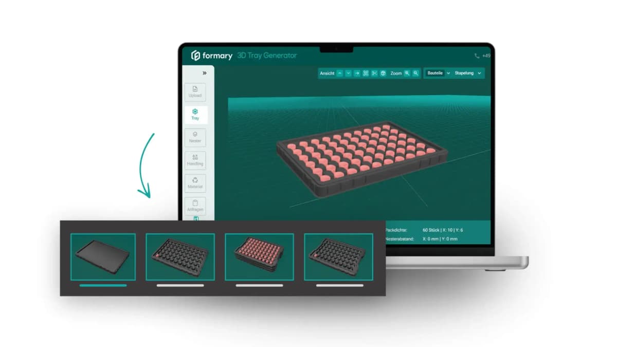3D Tray Generator Mockup