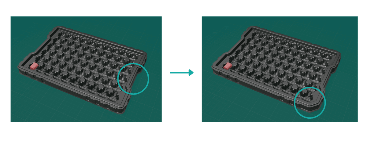 Außenkonturen definieren im 3D Tray Generator