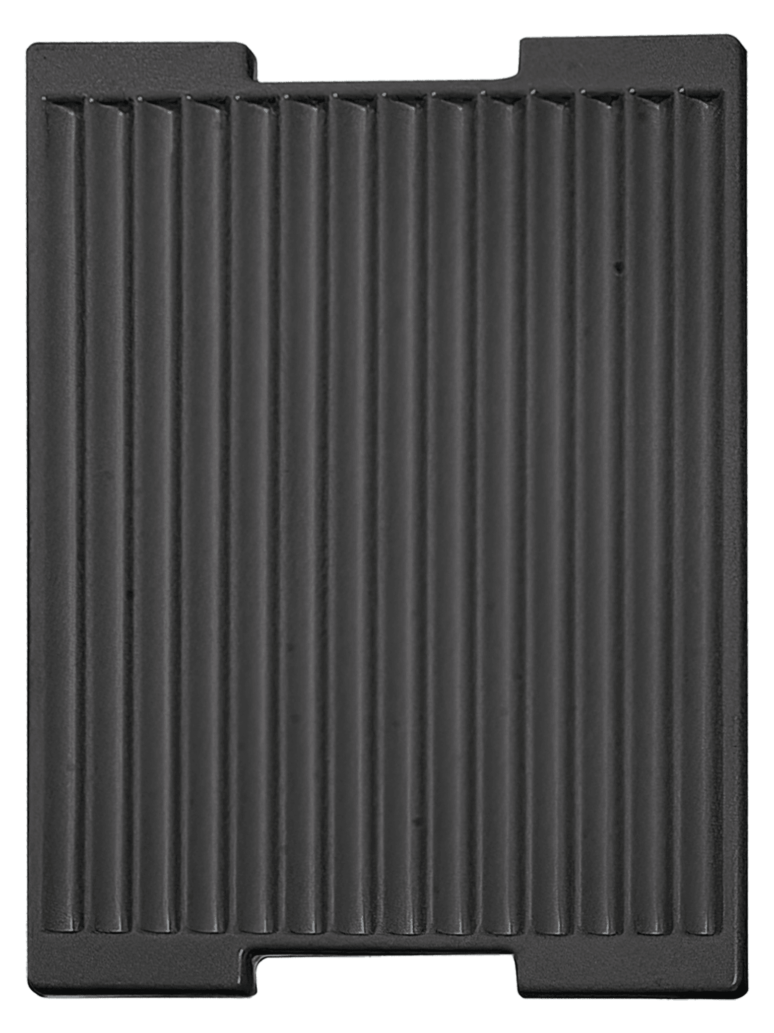 ESD-Tiefzieheinlage schwarz, 14 Rillen, PS