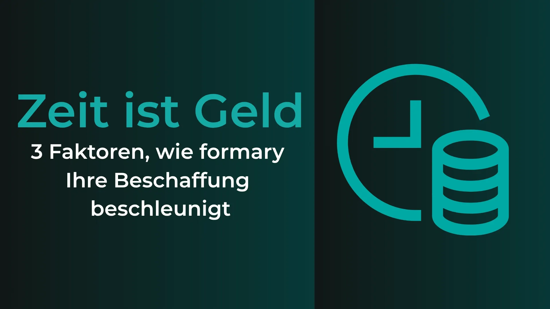 3 Faktoren, wie formary Ihre Beschaffung beschleunigt Banner