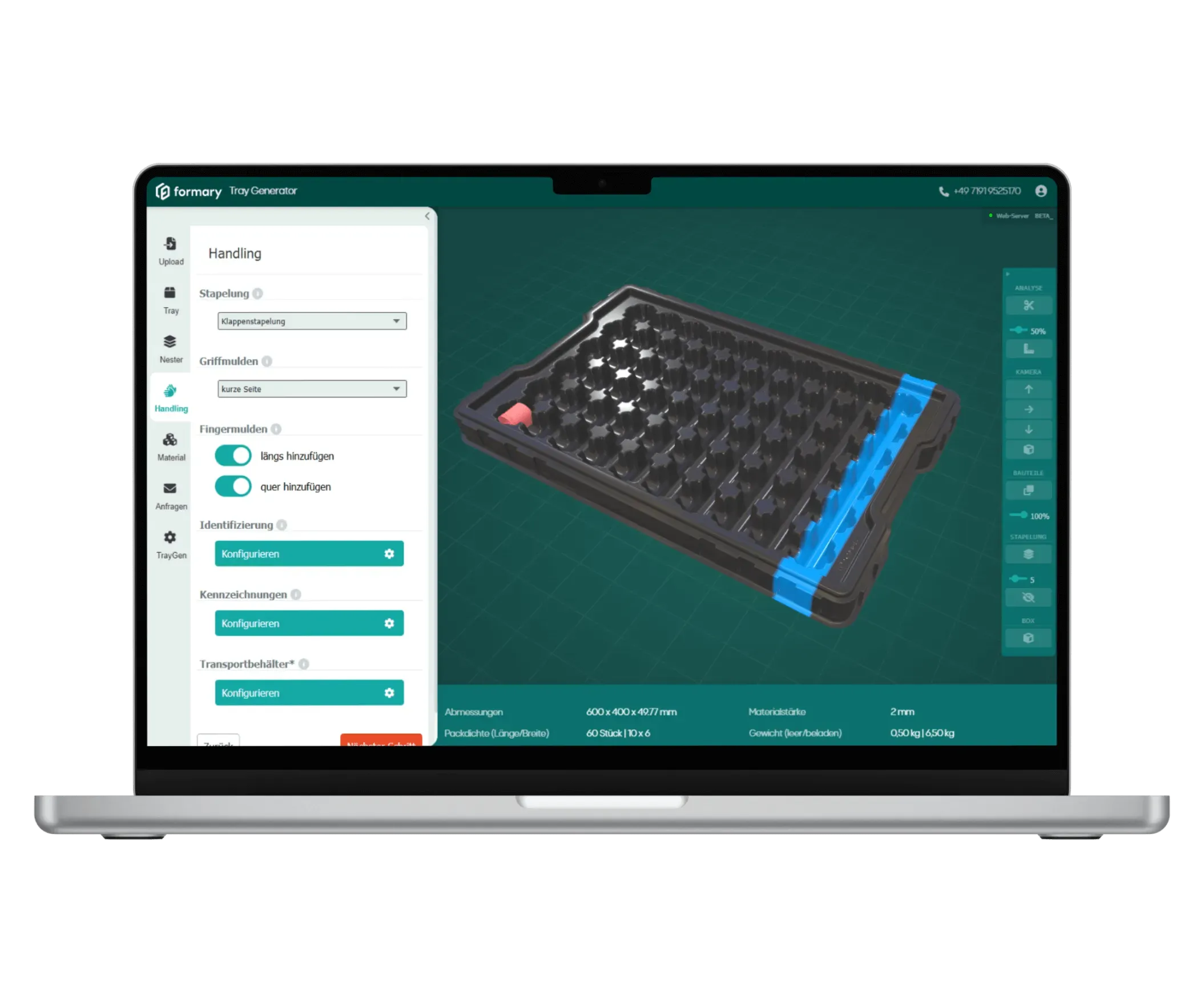 Features in der 3D CAD Software konfigurieren