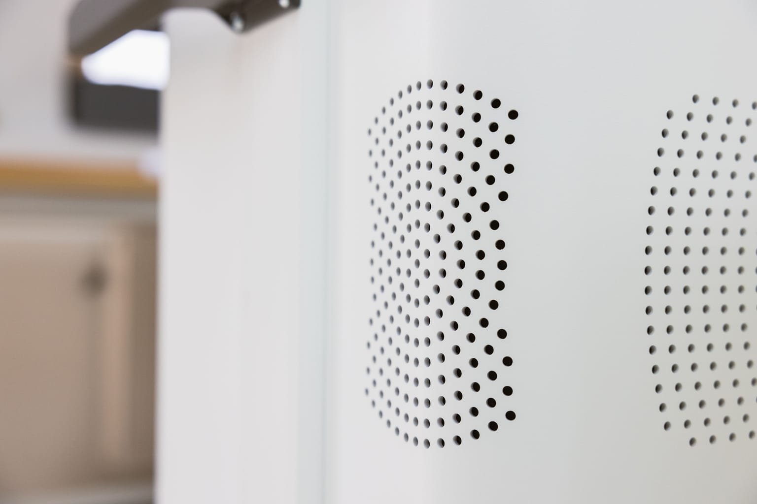 Lüftungsschlitze an den medizinischen Gehäuseteilen