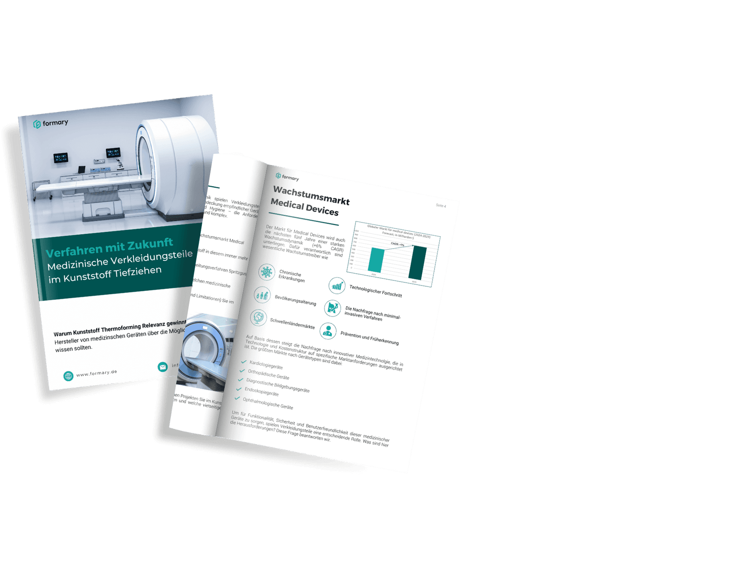 Medizinische Kunststoff Tiefziehteile Mockup Whitepaper