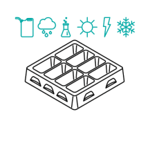 Widerstandsfähigkeit von Trays